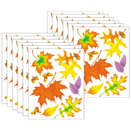 Eureka Fall Leaves Window Clings, 12 Sheets 836550